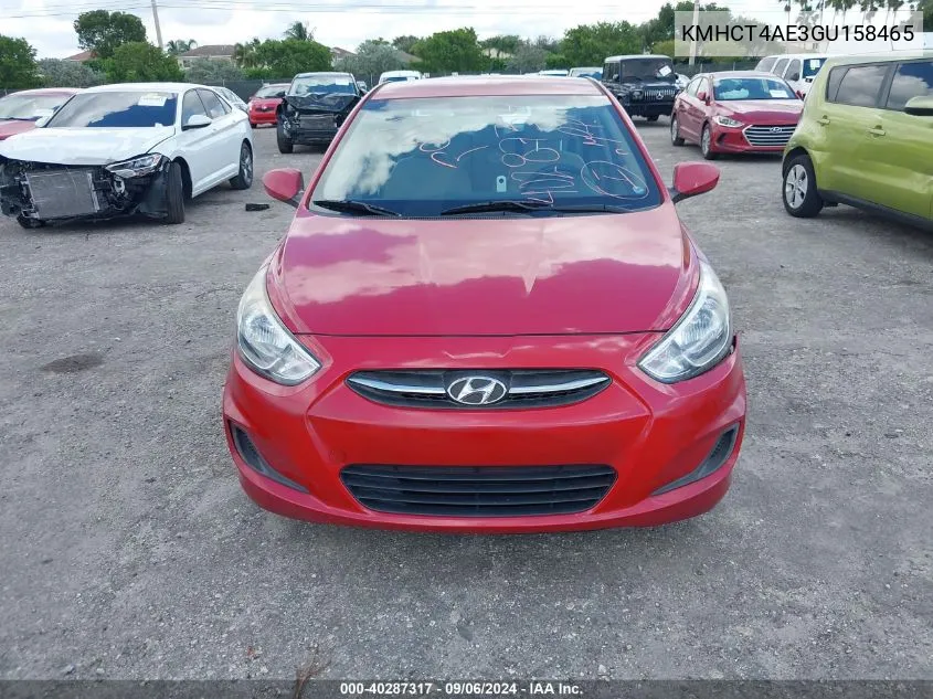 KMHCT4AE3GU158465 2016 Hyundai Accent Se