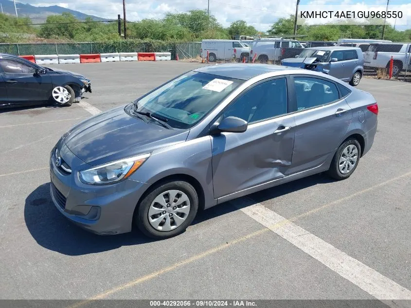 KMHCT4AE1GU968550 2016 Hyundai Accent Se