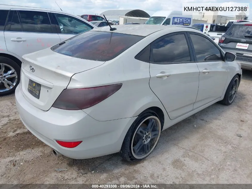 2016 Hyundai Accent Se VIN: KMHCT4AEXGU127388 Lot: 40293308