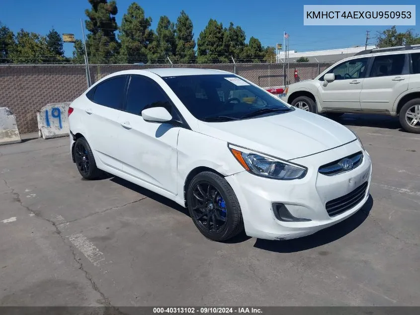 KMHCT4AEXGU950953 2016 Hyundai Accent Se