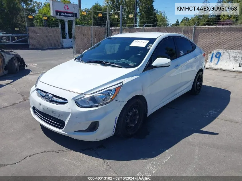 KMHCT4AEXGU950953 2016 Hyundai Accent Se