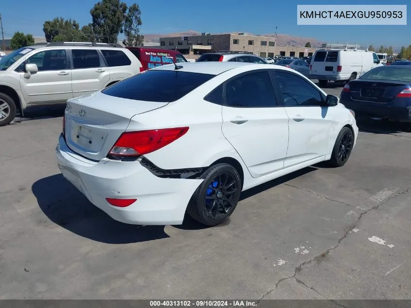 KMHCT4AEXGU950953 2016 Hyundai Accent Se