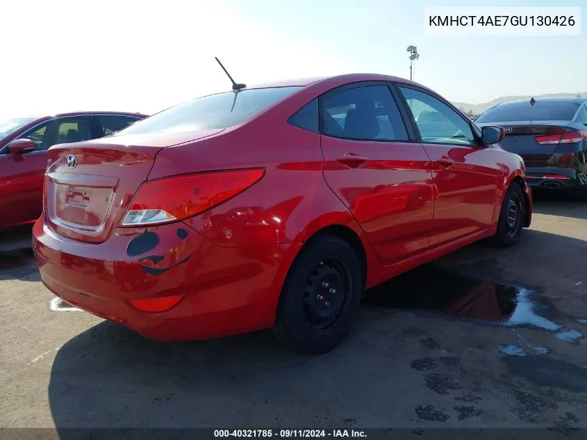 KMHCT4AE7GU130426 2016 Hyundai Accent Se