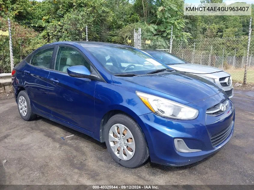 KMHCT4AE4GU963407 2016 Hyundai Accent Se