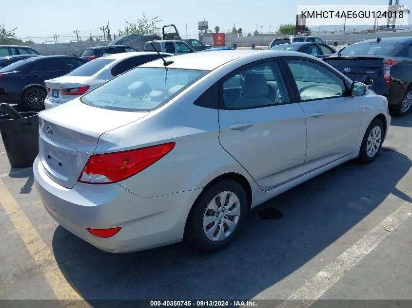 KMHCT4AE6GU124018 2016 Hyundai Accent Se