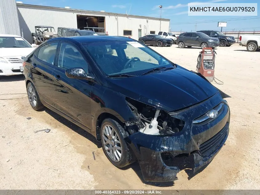 2016 Hyundai Accent Se VIN: KMHCT4AE6GU079520 Lot: 40354323