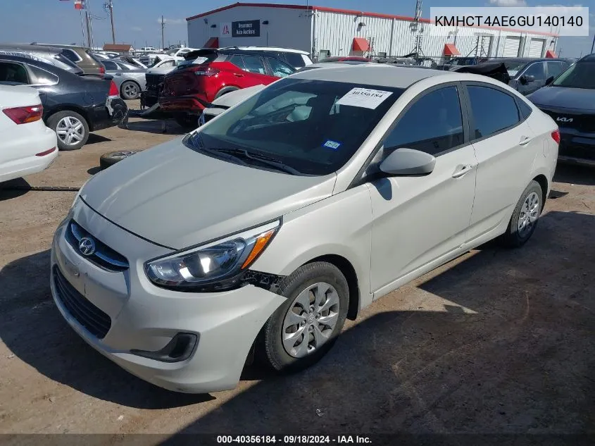 KMHCT4AE6GU140140 2016 Hyundai Accent Se