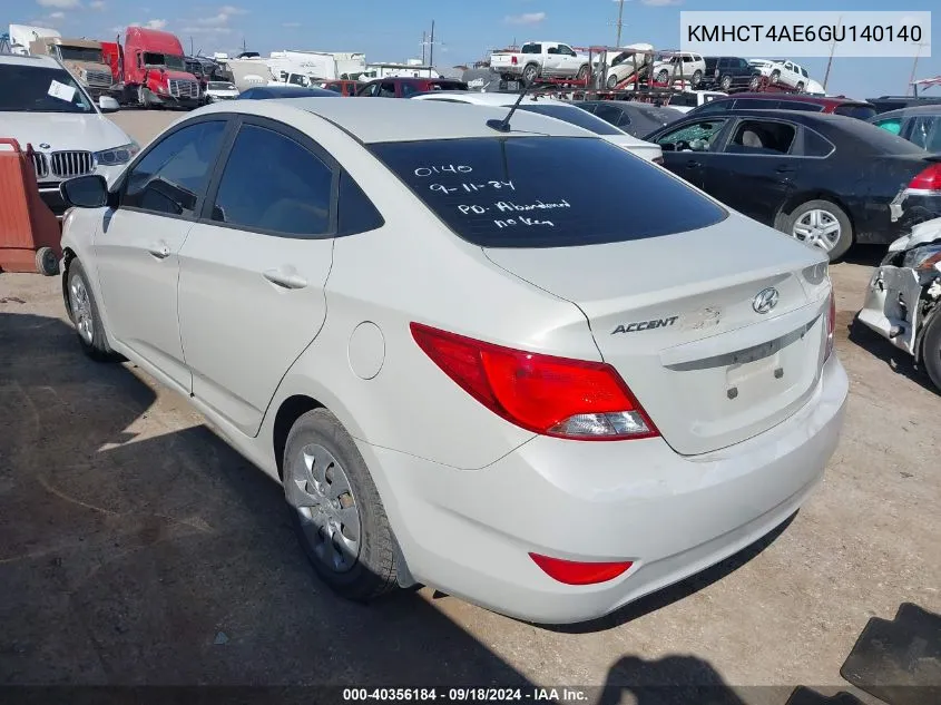 KMHCT4AE6GU140140 2016 Hyundai Accent Se