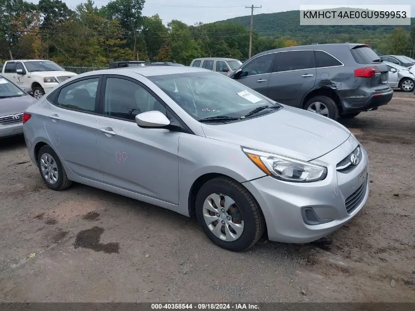 KMHCT4AE0GU959953 2016 Hyundai Accent Se