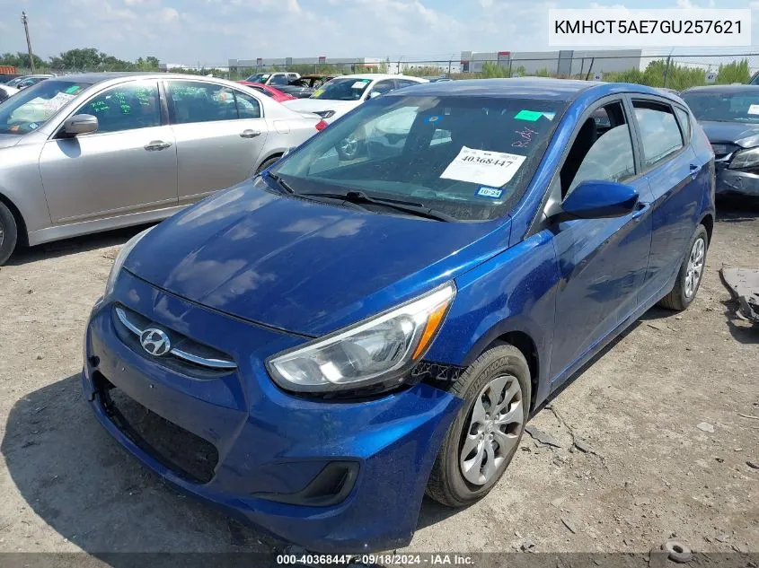 KMHCT5AE7GU257621 2016 Hyundai Accent Se