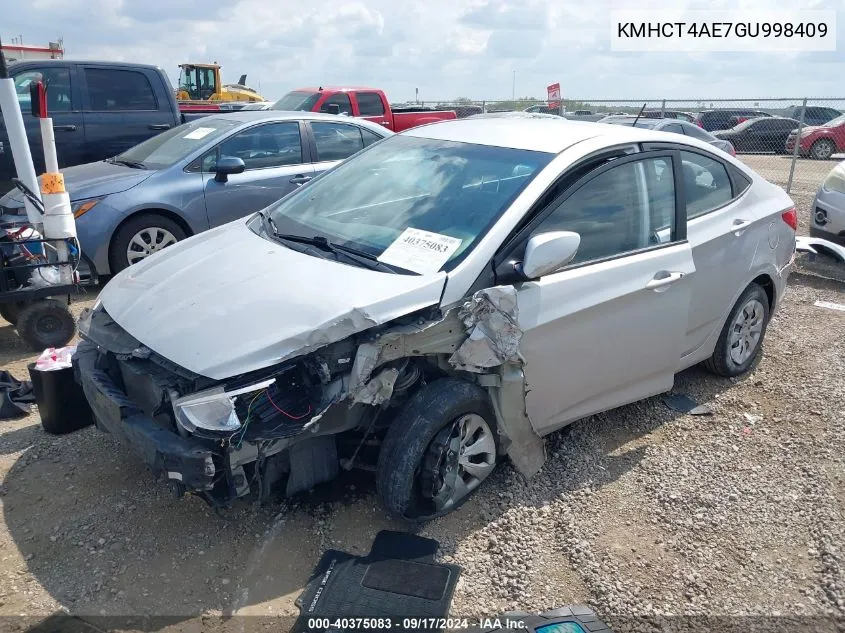 KMHCT4AE7GU998409 2016 Hyundai Accent Se