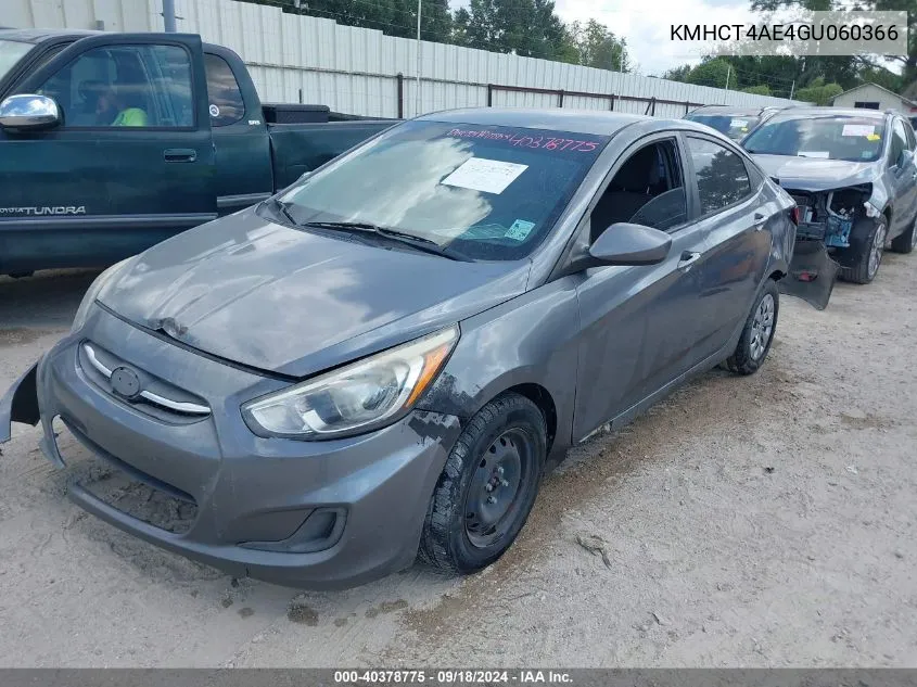 KMHCT4AE4GU060366 2016 Hyundai Accent Se