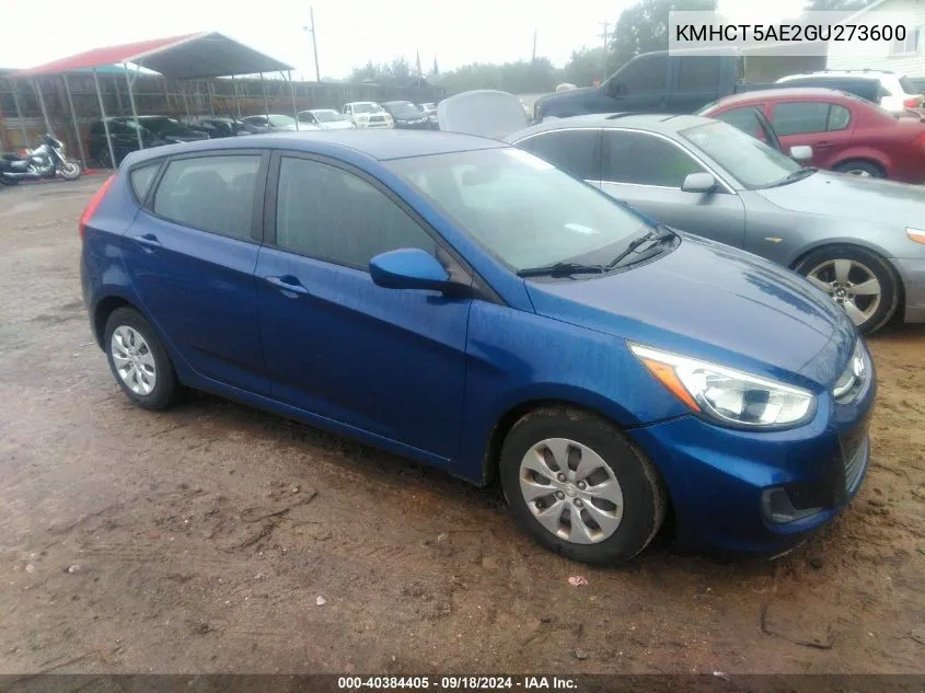 KMHCT5AE2GU273600 2016 Hyundai Accent Se