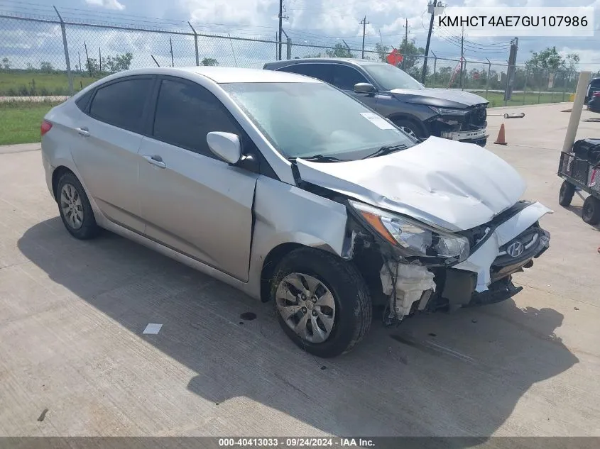 KMHCT4AE7GU107986 2016 Hyundai Accent Se