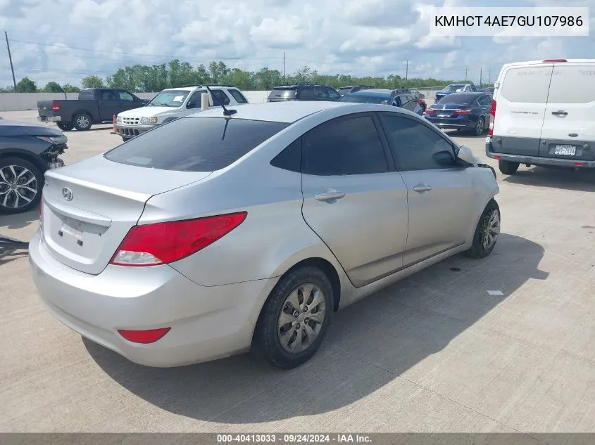 KMHCT4AE7GU107986 2016 Hyundai Accent Se