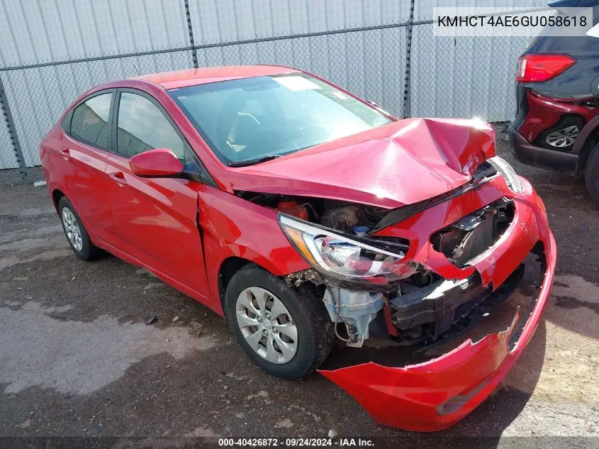 KMHCT4AE6GU058618 2016 Hyundai Accent Se