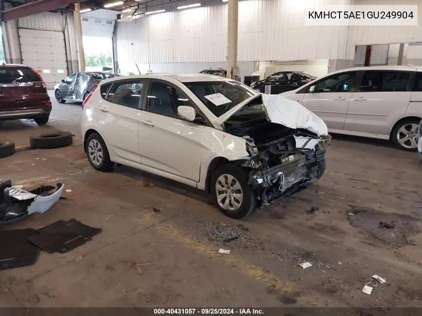 KMHCT5AE1GU249904 2016 Hyundai Accent Se