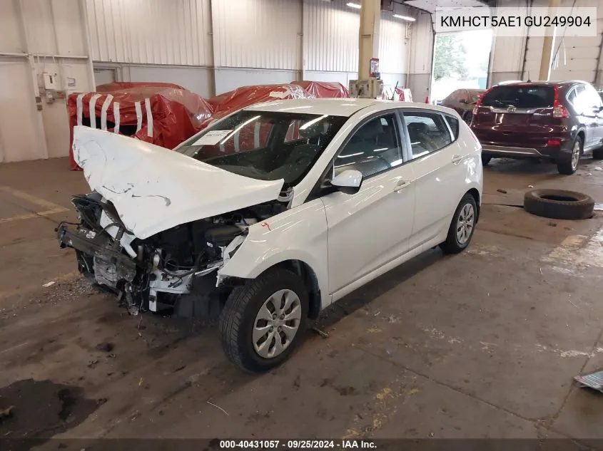 KMHCT5AE1GU249904 2016 Hyundai Accent Se