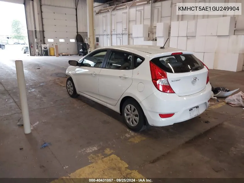 KMHCT5AE1GU249904 2016 Hyundai Accent Se