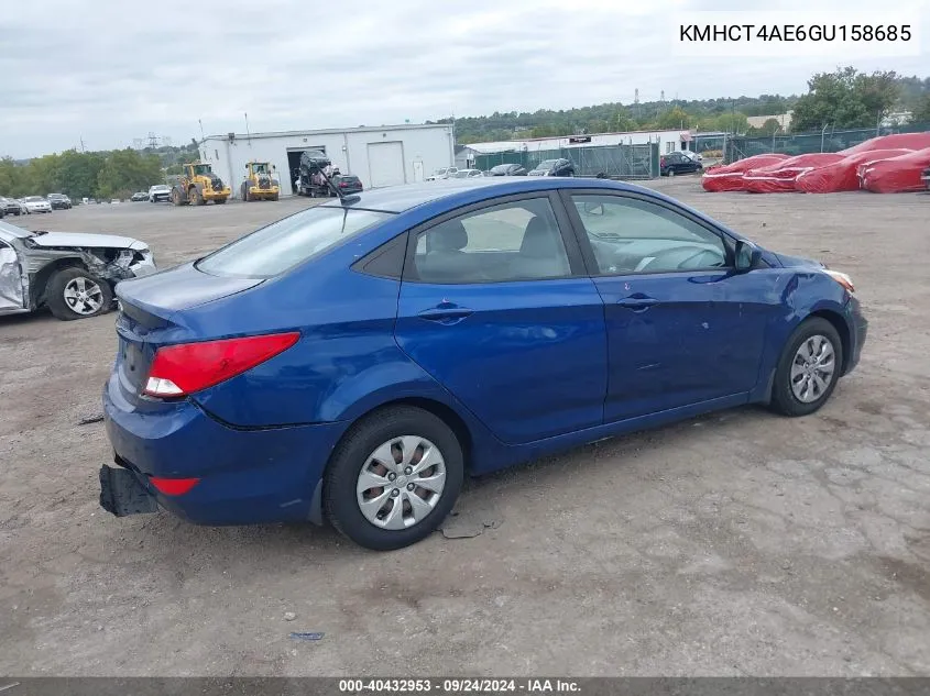 KMHCT4AE6GU158685 2016 Hyundai Accent Se