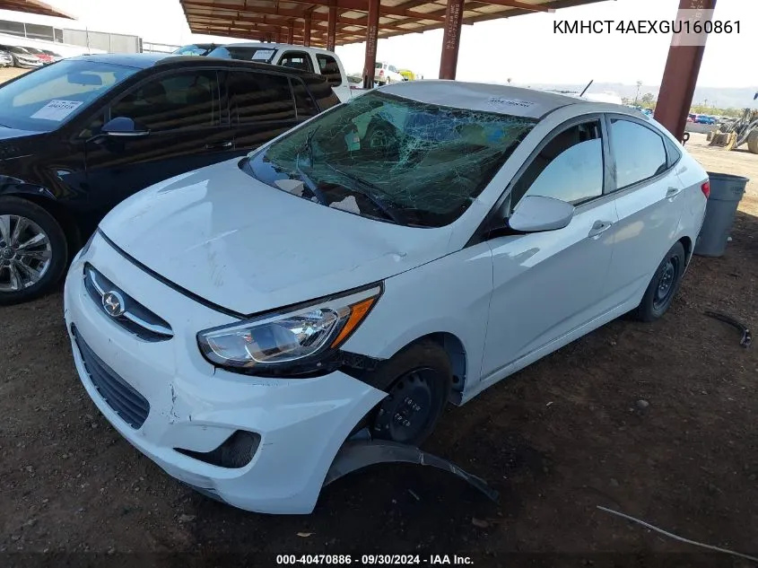 2016 Hyundai Accent Se VIN: KMHCT4AEXGU160861 Lot: 40470886