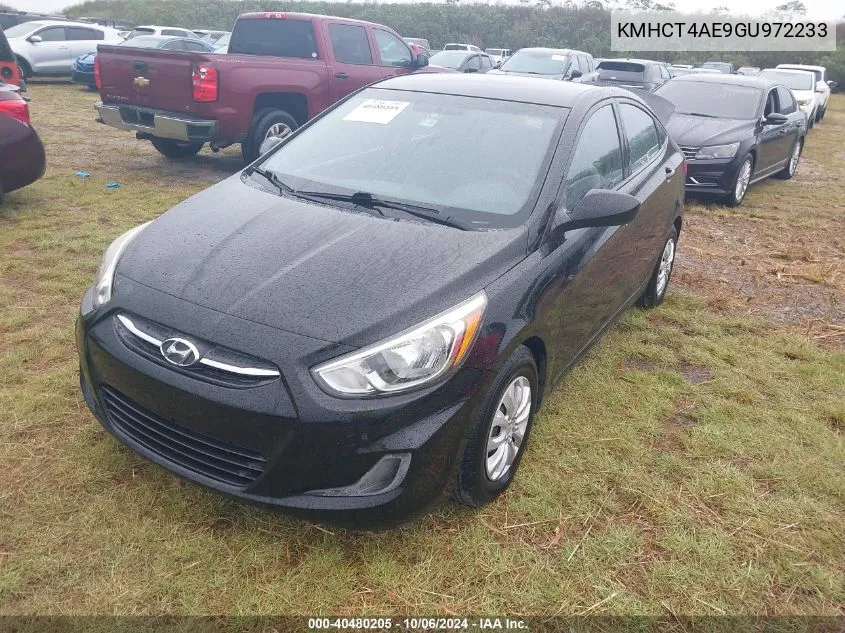 2016 Hyundai Accent Se VIN: KMHCT4AE9GU972233 Lot: 40480205