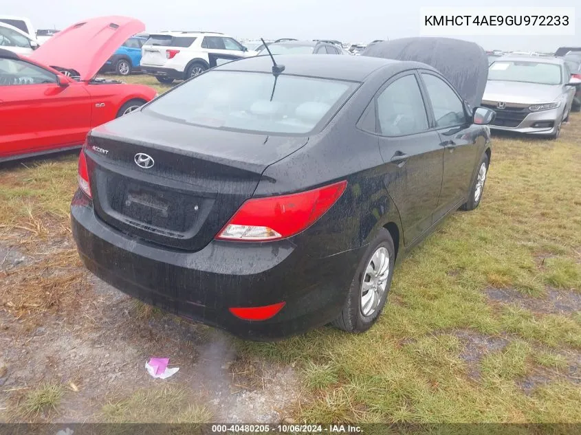 2016 Hyundai Accent Se VIN: KMHCT4AE9GU972233 Lot: 40480205