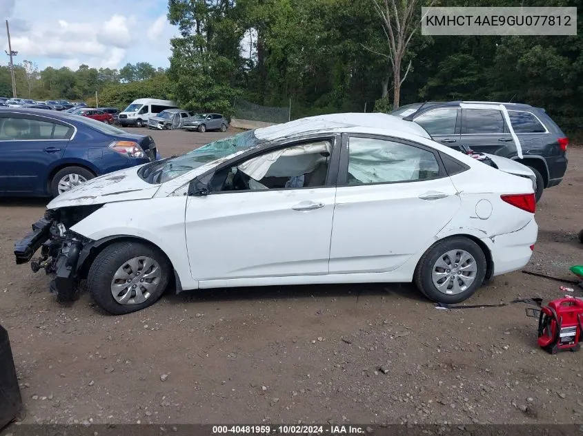 2016 Hyundai Accent Se VIN: KMHCT4AE9GU077812 Lot: 40481959