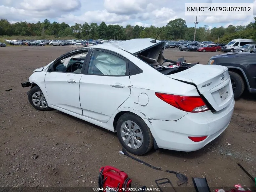 2016 Hyundai Accent Se VIN: KMHCT4AE9GU077812 Lot: 40481959