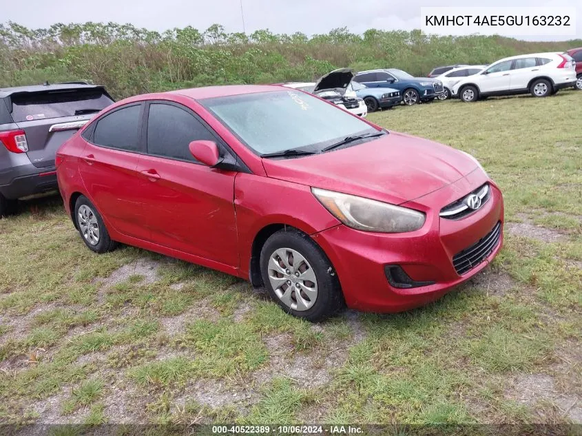 2016 Hyundai Accent Se VIN: KMHCT4AE5GU163232 Lot: 40522389