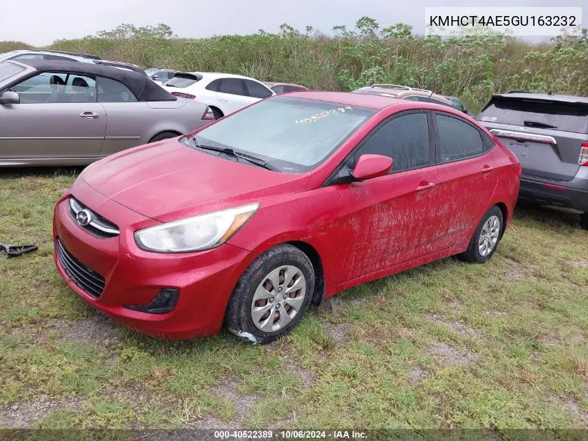 2016 Hyundai Accent Se VIN: KMHCT4AE5GU163232 Lot: 40522389