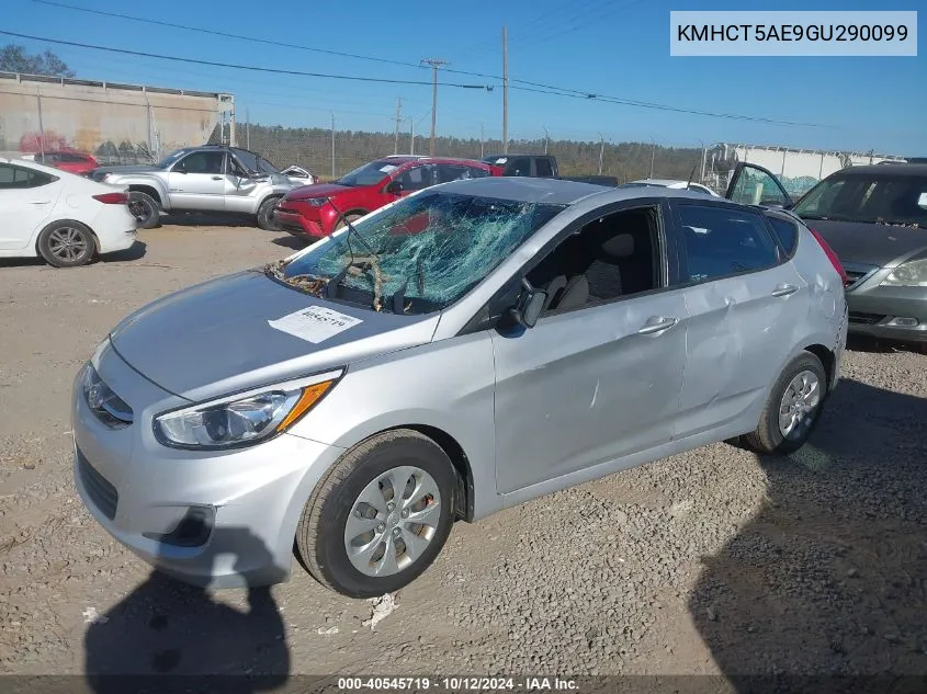 2016 Hyundai Accent Se VIN: KMHCT5AE9GU290099 Lot: 40545719