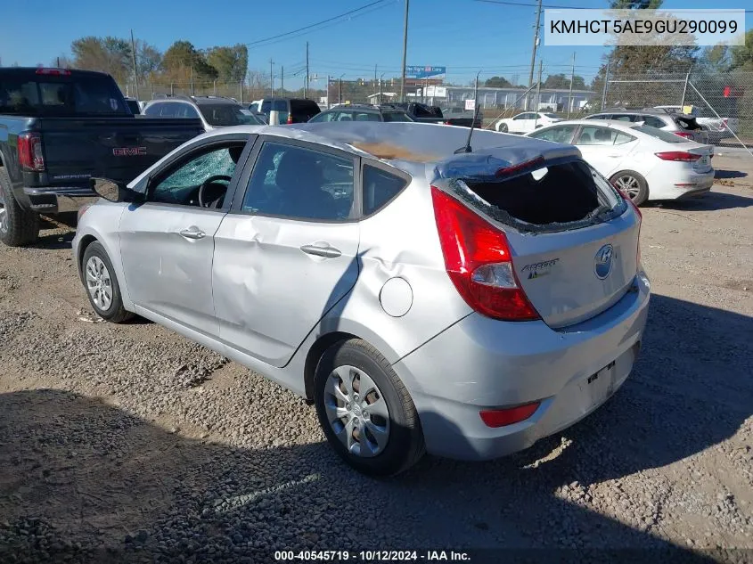 2016 Hyundai Accent Se VIN: KMHCT5AE9GU290099 Lot: 40545719