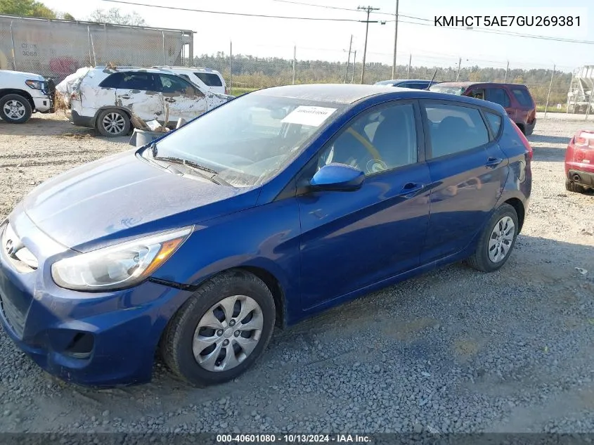 2016 Hyundai Accent Se VIN: KMHCT5AE7GU269381 Lot: 40601080