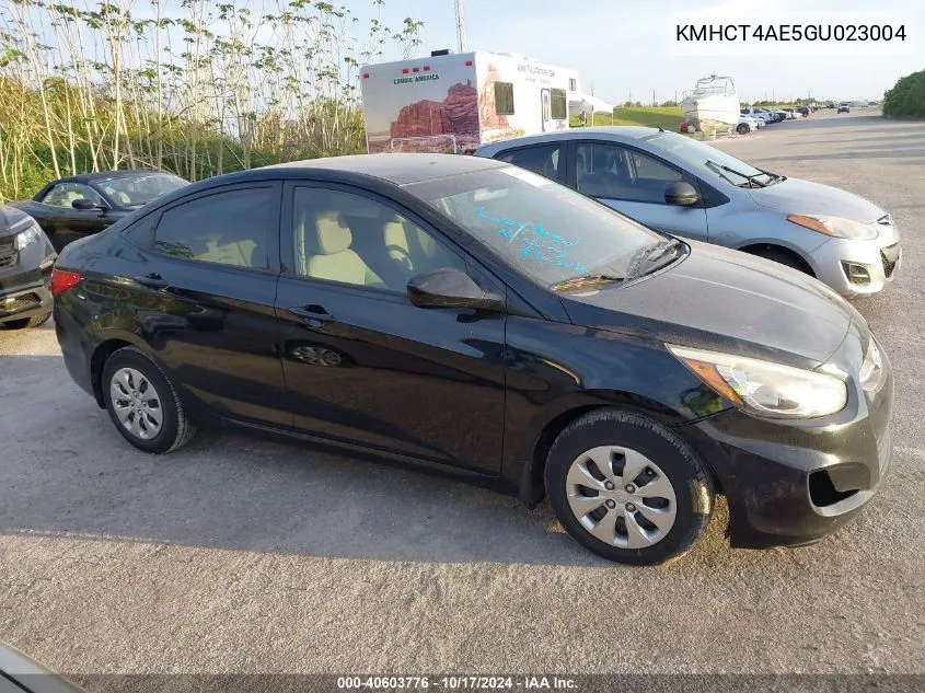 2016 Hyundai Accent Se VIN: KMHCT4AE5GU023004 Lot: 40603776