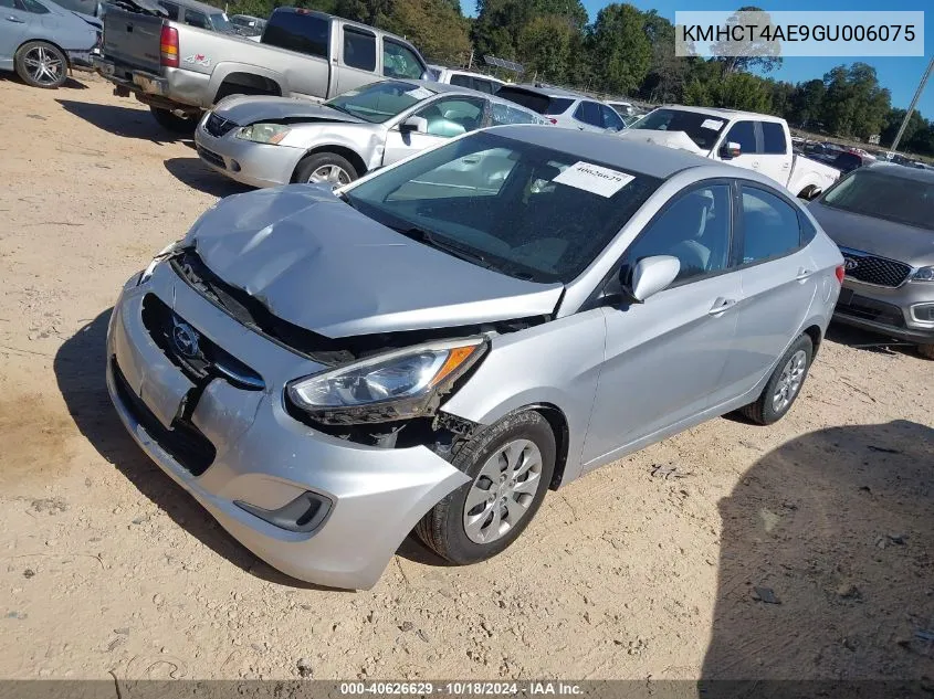 2016 Hyundai Accent Se VIN: KMHCT4AE9GU006075 Lot: 40626629