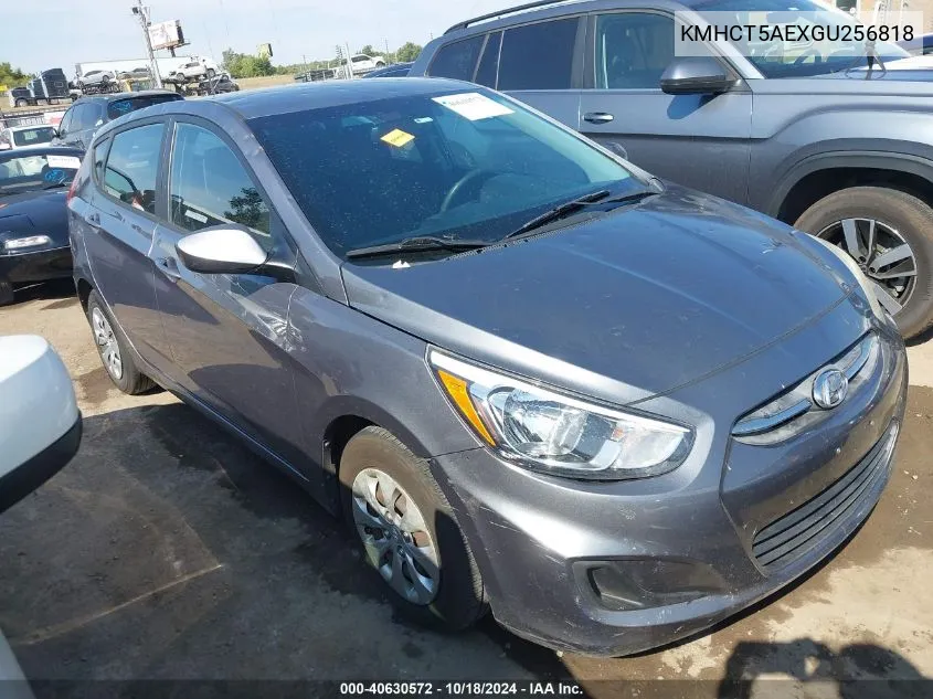 2016 Hyundai Accent Se VIN: KMHCT5AEXGU256818 Lot: 40630572