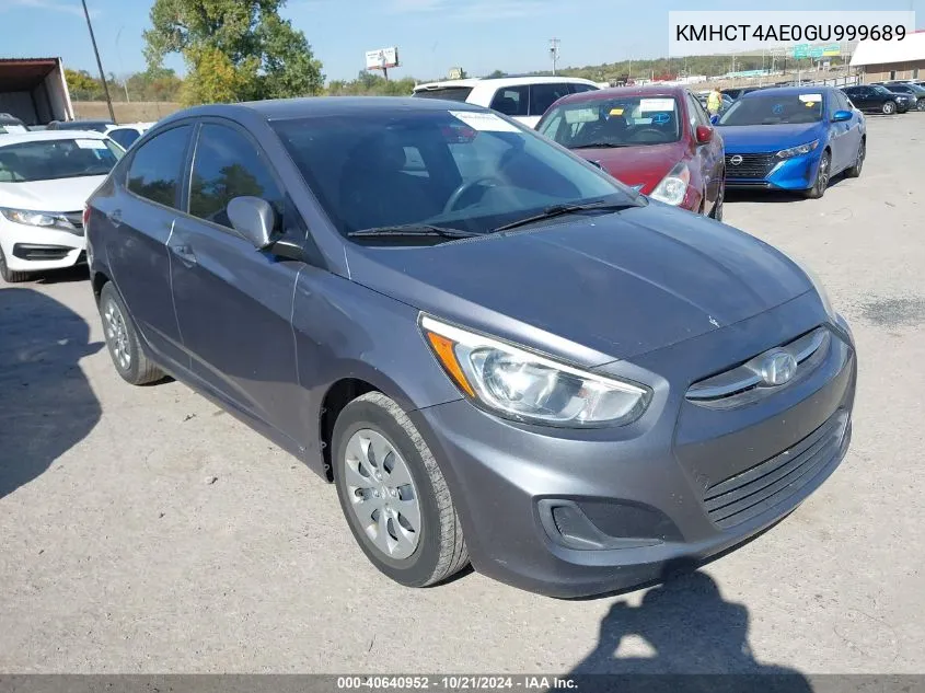 KMHCT4AE0GU999689 2016 Hyundai Accent Se