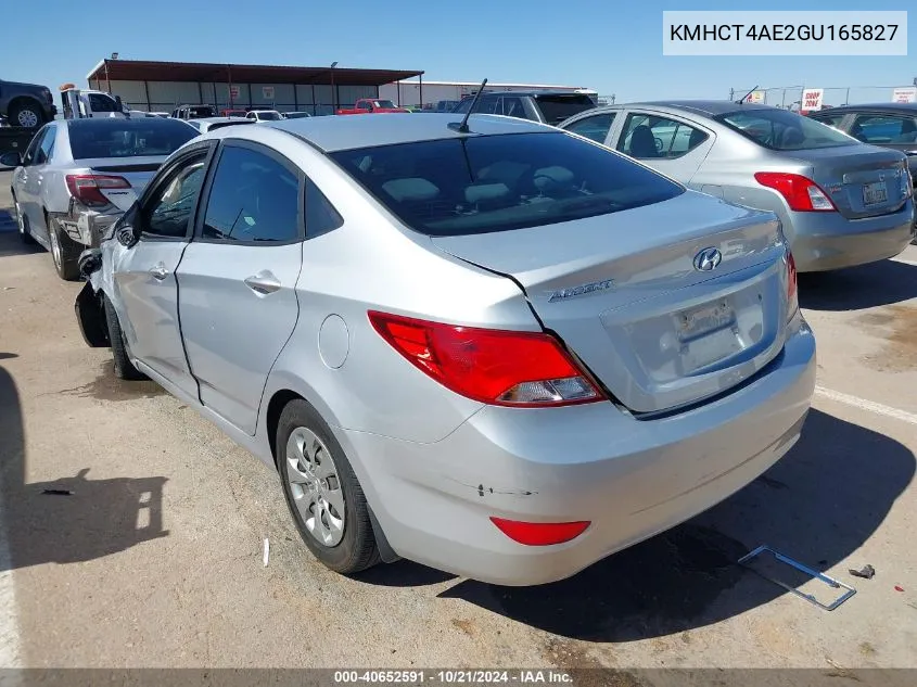 KMHCT4AE2GU165827 2016 Hyundai Accent Se