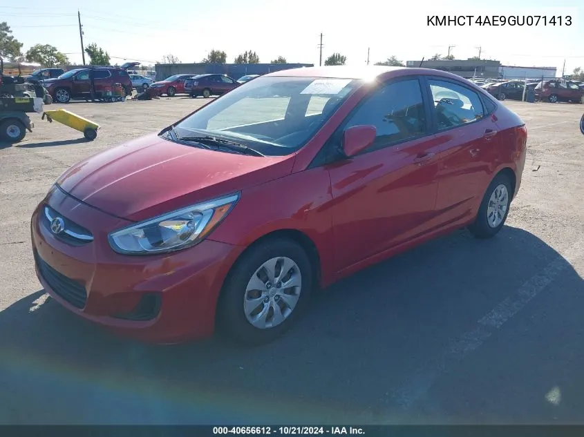 2016 Hyundai Accent Se VIN: KMHCT4AE9GU071413 Lot: 40656612