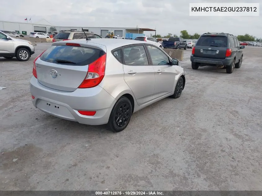 KMHCT5AE2GU237812 2016 Hyundai Accent Se