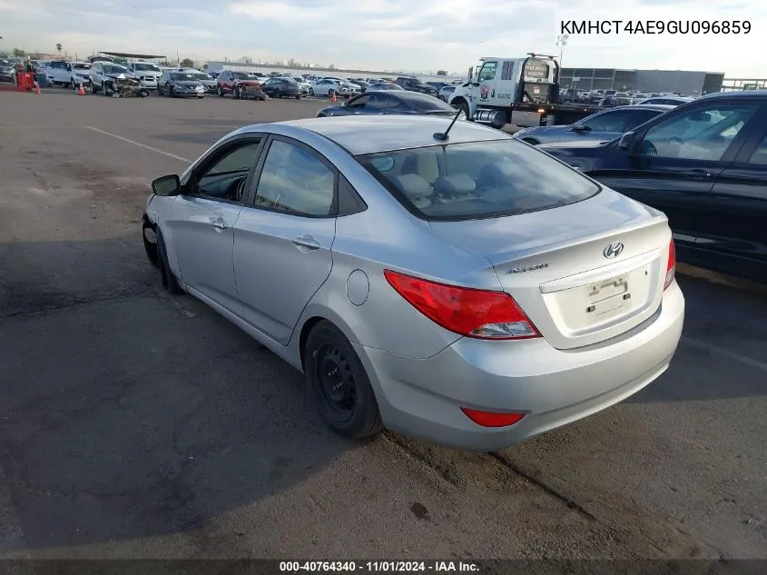 2016 Hyundai Accent Se VIN: KMHCT4AE9GU096859 Lot: 40764340