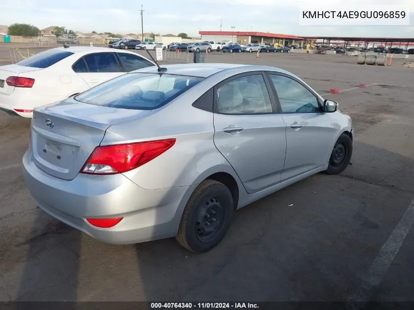 2016 Hyundai Accent Se VIN: KMHCT4AE9GU096859 Lot: 40764340