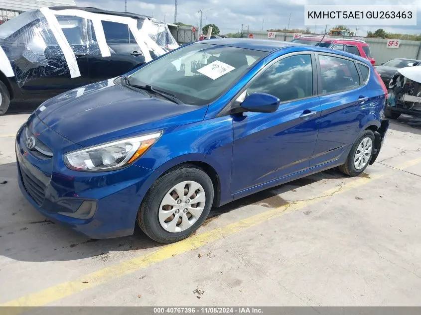 2016 Hyundai Accent Se VIN: KMHCT5AE1GU263463 Lot: 40767396