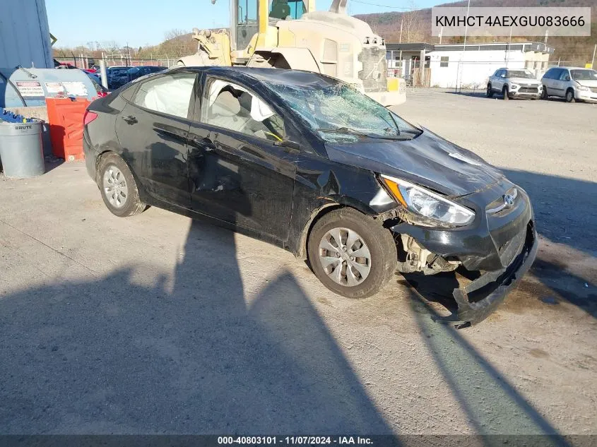 2016 Hyundai Accent Se VIN: KMHCT4AEXGU083666 Lot: 40803101