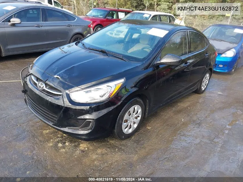 2016 Hyundai Accent Se VIN: KMHCT4AE3GU162872 Lot: 40821619