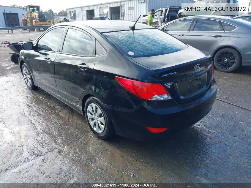 2016 Hyundai Accent Se VIN: KMHCT4AE3GU162872 Lot: 40821619