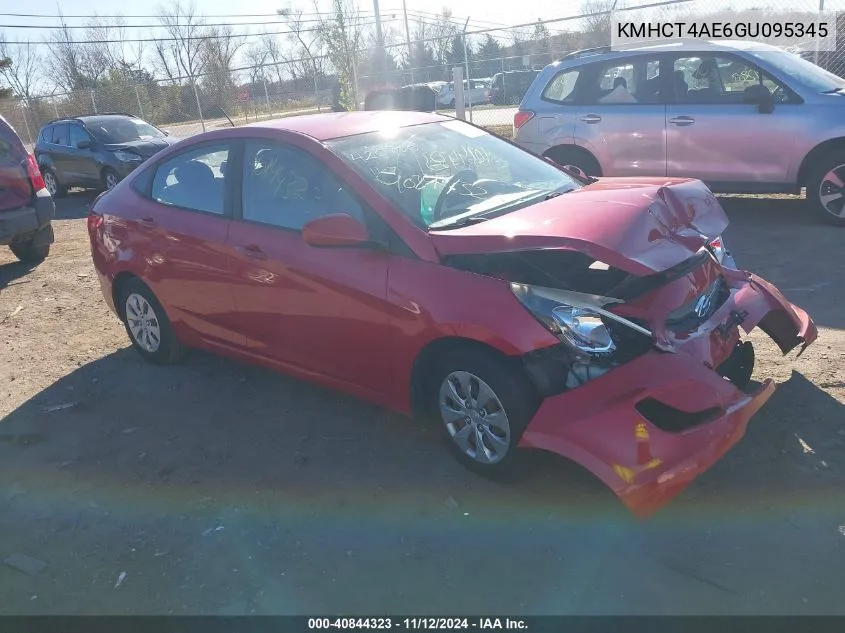 2016 Hyundai Accent Se VIN: KMHCT4AE6GU095345 Lot: 40844323