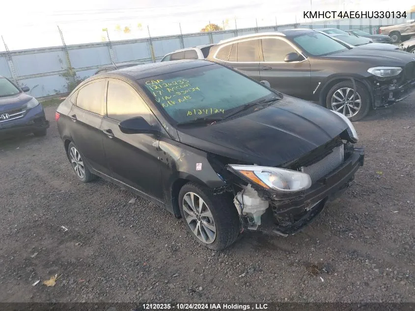 2017 Hyundai Accent Se VIN: KMHCT4AE6HU330134 Lot: 12120235