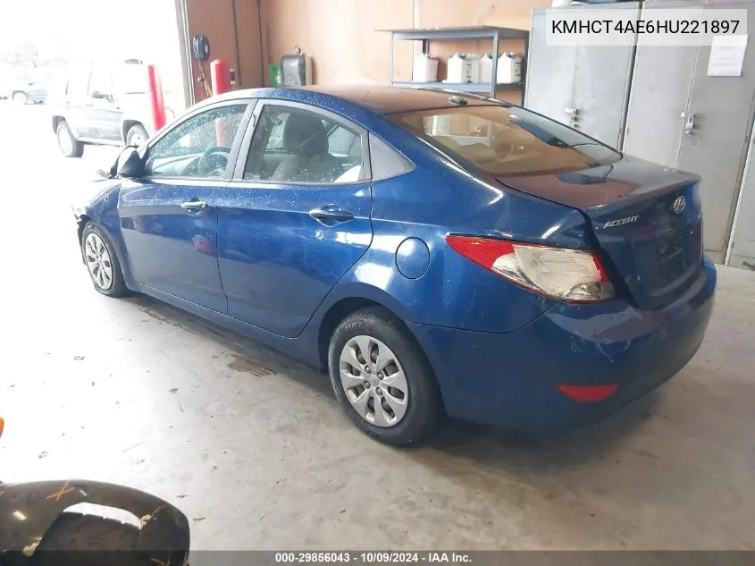 KMHCT4AE6HU221897 2017 Hyundai Accent Se